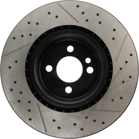Centric Parts Premium Oe Drilled/Slotted Brake Rotor, 127.34114 127.34114
